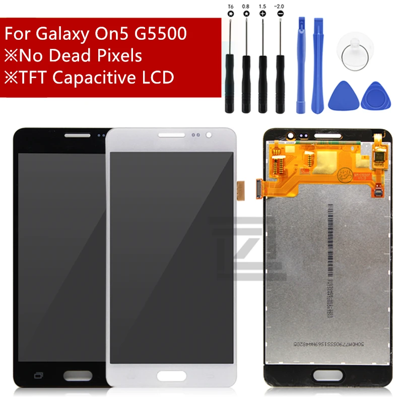 ЖК дисплей для Samsung Galaxy On5 дигитайзер сенсорного экрана On 5 G5500 G550FY G550T запасные