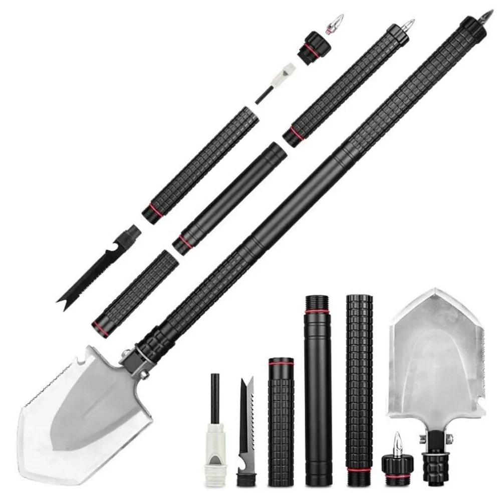 

Multifunctional Compact Mini Outdoor Camping Shovel Tools Carbon Steel Foldable Mini Shovel Planting Tool Fishing Spades