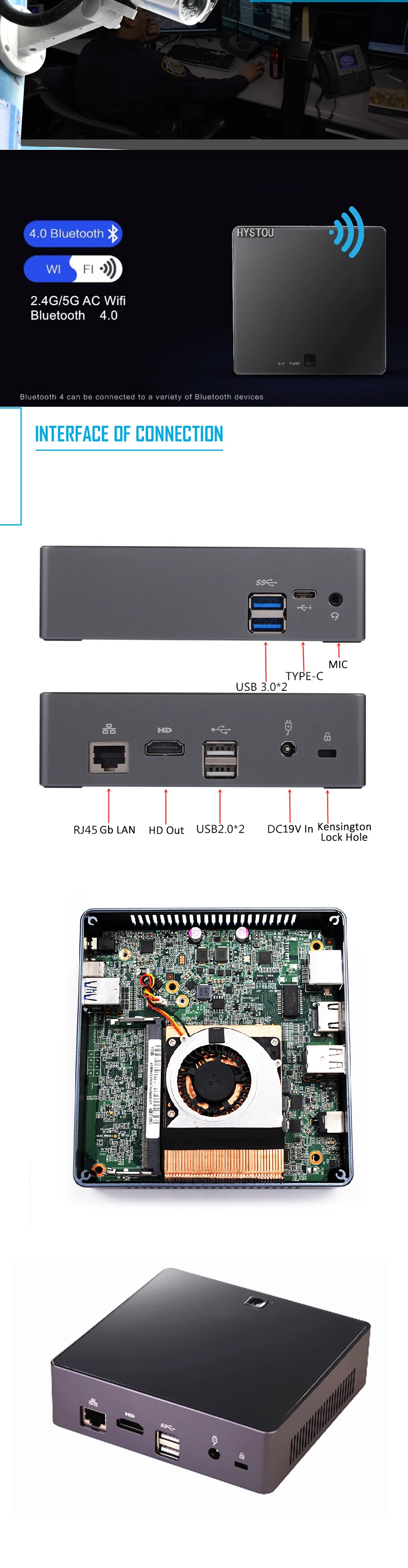 mini pc windows 10 i7 8550u i5 8250U 06