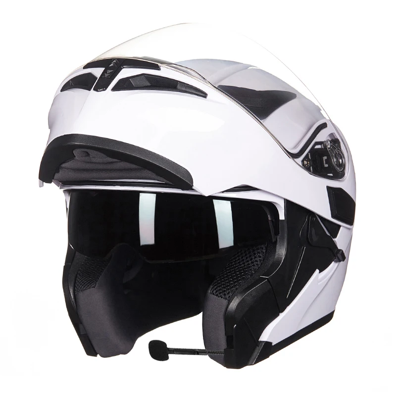 Откидной мотоциклетный шлем двойная линза с полным лицом Casco Racing Capacete внутренним