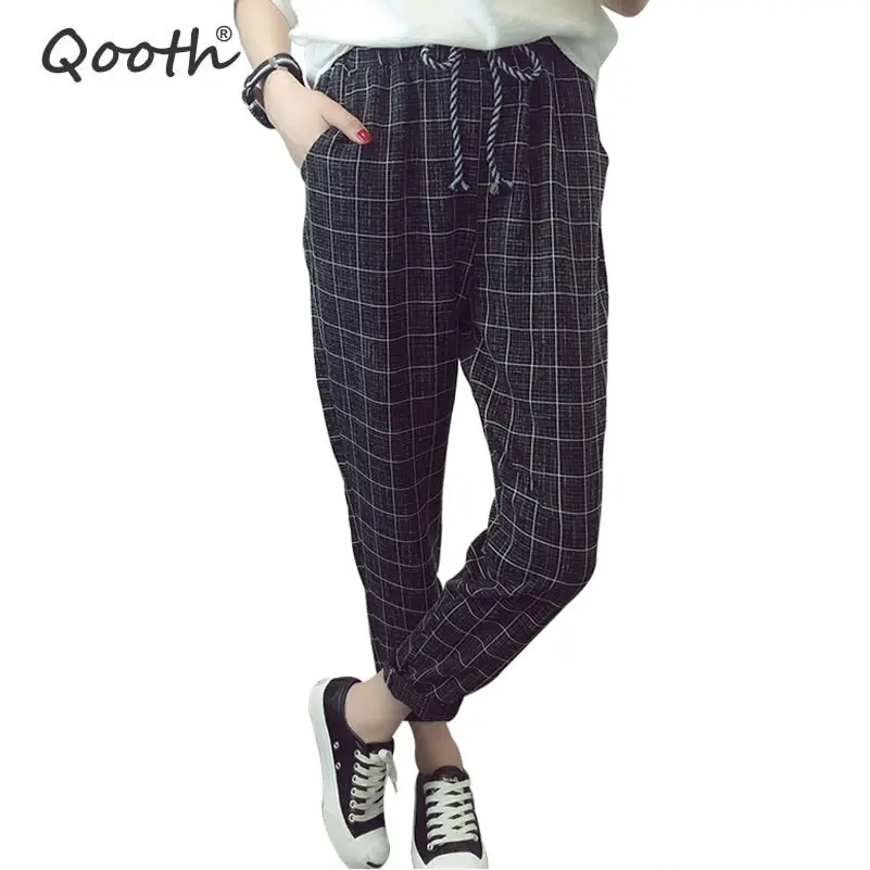 

2018 Summer Fall England Style Women's Trouser Fashion Design Harem Pants With Pocket Casual Pants Size S-3XL 4 Colors DN291