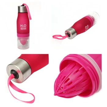 

650ML Fruit Fuzer Infusing Infuser Water Bottle Sport Health Juice Maker Drink rose red