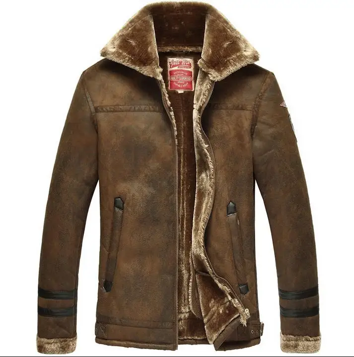 Popular Mens Leather Fur Coat-Buy Cheap Mens Leather Fur Coat lots ...