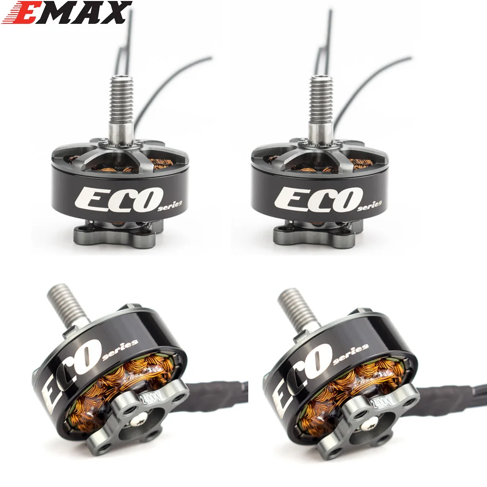4 шт./лот EMAX ECO 2207 кв мотор для FPV гоночного квадрокоптера радиоуправляемого дрона