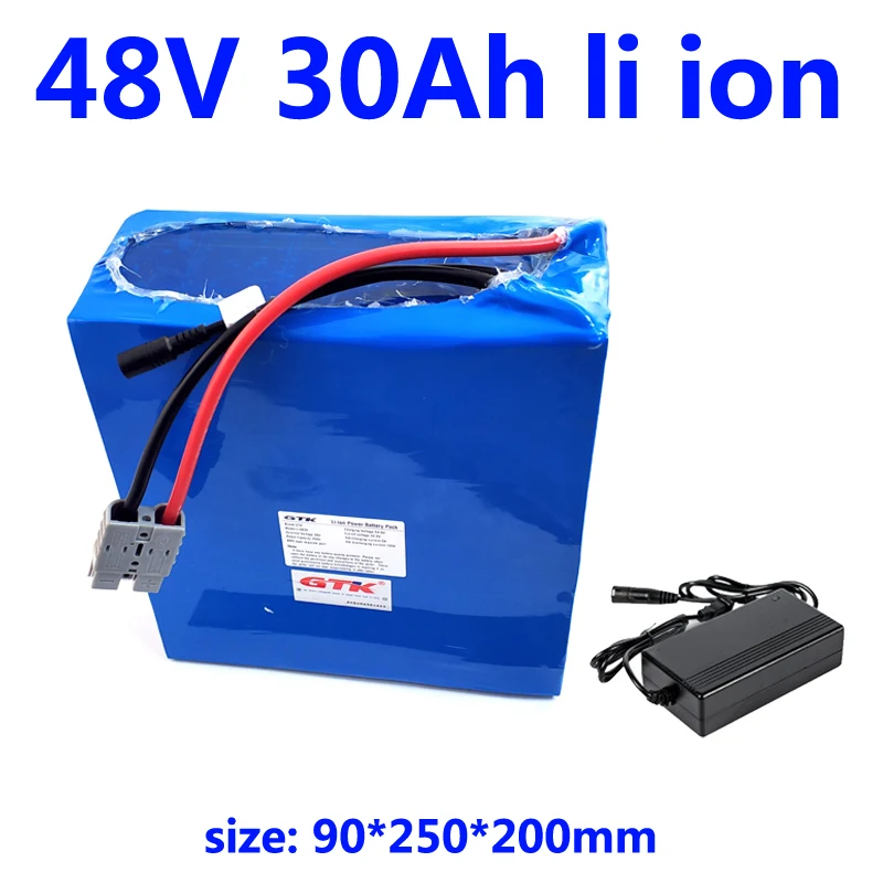 ГТК 48v 30ah литий-ионный аккумулятор 48V BMS Li-ion для 2500W 1500w трехколесный велосипед Гольф-кары трехколесный велосипед оборудование самоката+ 5A Зарядное устройство