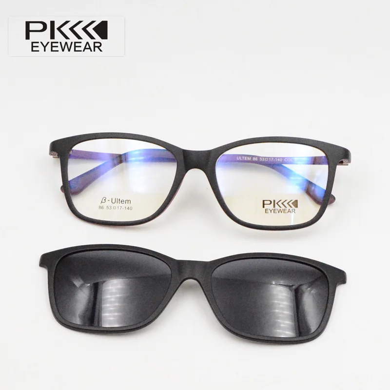 BAUS Eyeglasses frames with Polaroid Sunglasses Clip On Magnetic sunglasses with prescription women Fit over glasses ultem 86 sunglasses-over-glasses : image BAUS Eyeglasses frames with Polaroid Sunglasses Clip On Magnetic sunglasses with prescription women Fit over glasses ultem 86 sunglasses-over-glasses