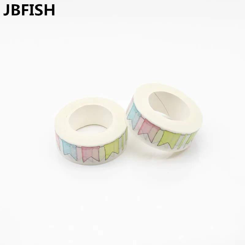 JBFISH Washi Tape Japanese Stationery 1.5*10meter Kawaii Masking Tape