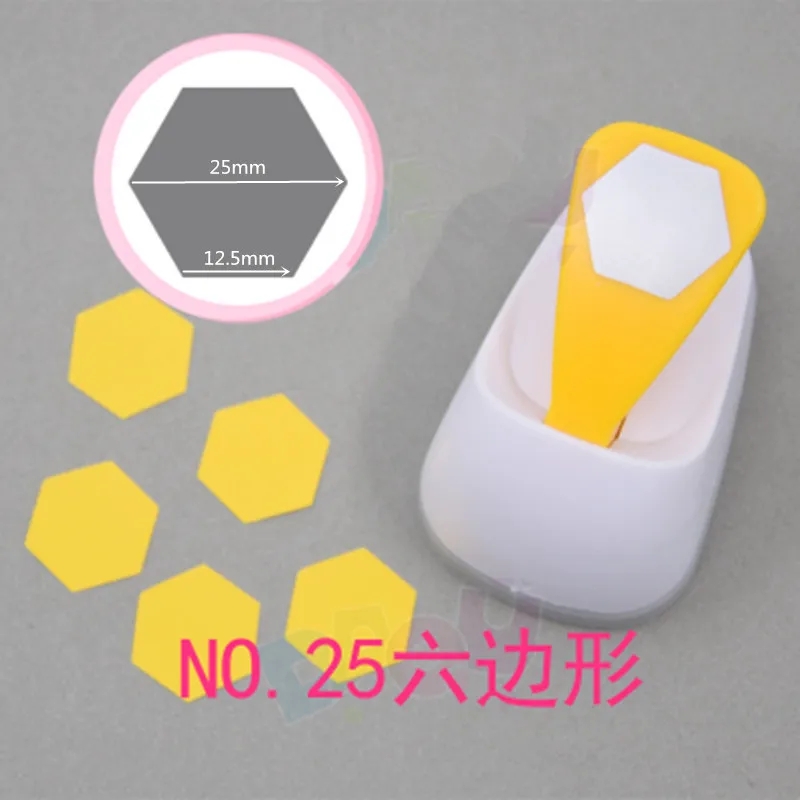 

Free Shipping M size hexagon shaped save power paper/eva foam craft punch Scrapbook Handmade graph punchers hole punches puncher