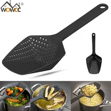 Wowcc coador de nylon não-tóxico, 1 peça escorredor de colher de nylon durável, acessórios de cozinha ferramentas de cozinha