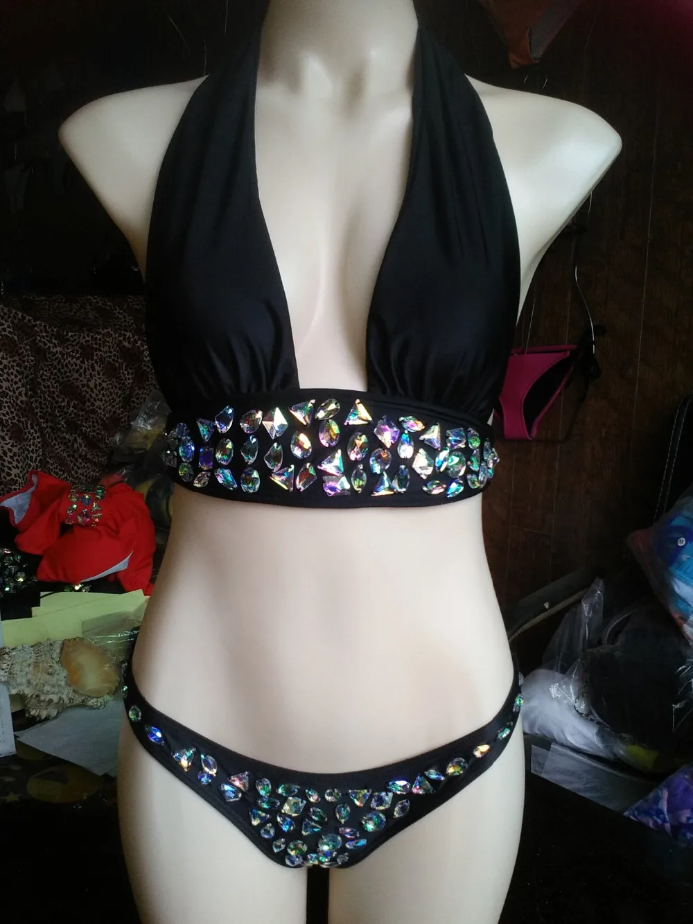 jeweled swimwear
