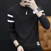 YSMILE Y Long#77 Осень и зима мужской кашемировый утепленный свитер с круглым вырезом и длинными рукавами Вязаная мужская рубашка