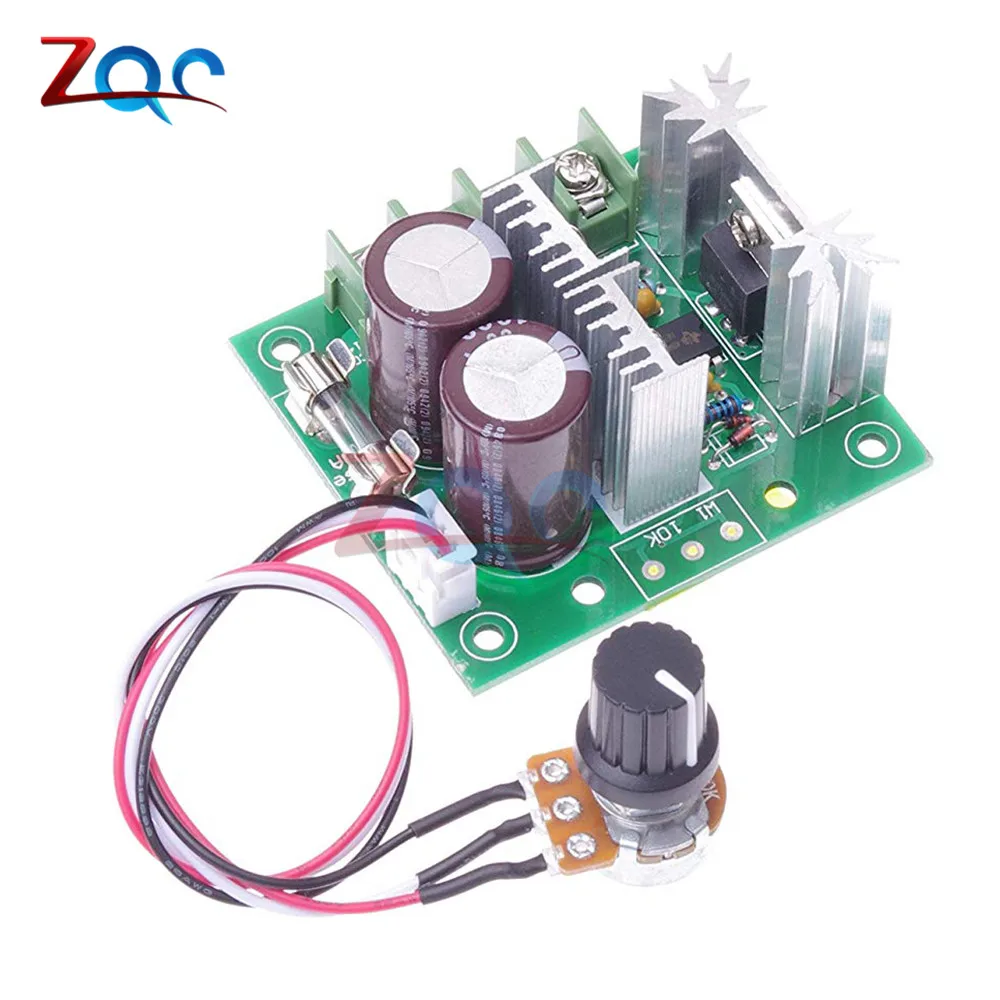 

DC 12V-40V 400W 10A Adjustable DC Motor Speed Controller PWM Controller 13kHz Adjustable Drive Module 24V 36V CCMHC CCMHCW