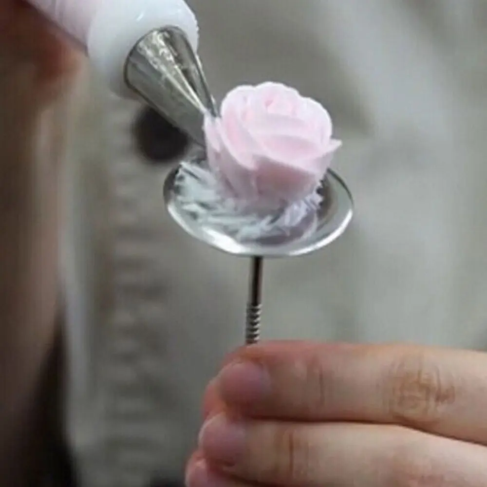 DIY нержавеющая сталь торт чашка мороженое украшения ногтей инструмент торт цветок иглы