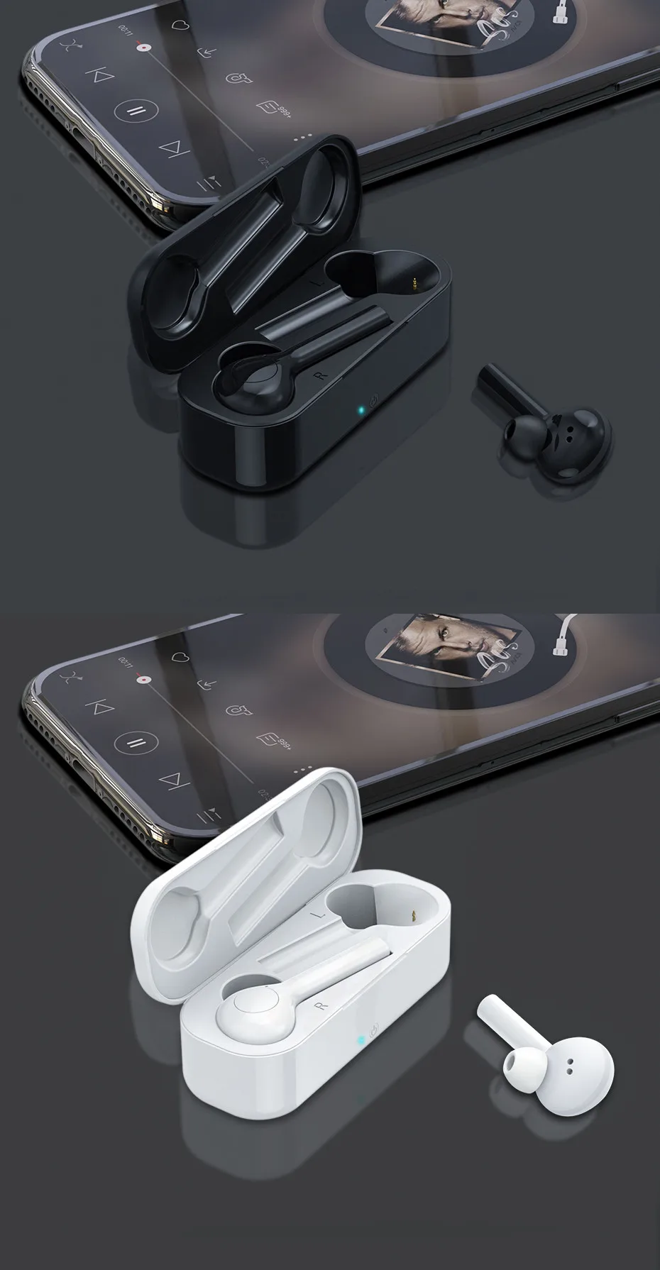 Наушники H& A Bluetooth 5,0 для всех смартфонов, мини беспроводная гарнитура, наушники для samsung, для Xiaomi, huawei, Спортивная гарнитура