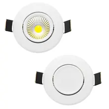 Диммируемый светодиодный светильник COB Потолочный Точечный светильник 3 Вт 5 Вт 7 Вт 12 Вт 85-265 в светодиодный светильник потолочный встраиваемый светильник s Внутреннее освещение