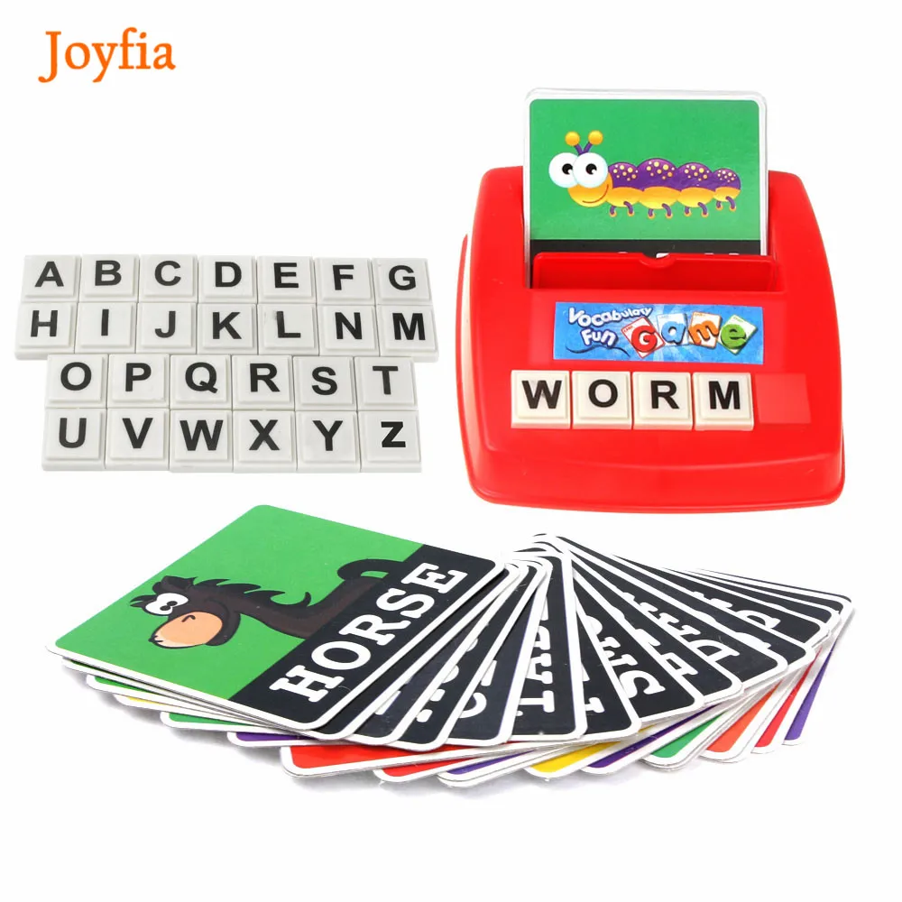 Орфография, Английский алфавит, игра с буквами, Обучающие подходящие буквы, головоломка, карточные Развивающие игрушки для детей, обучающая игрушка, детский подарок [