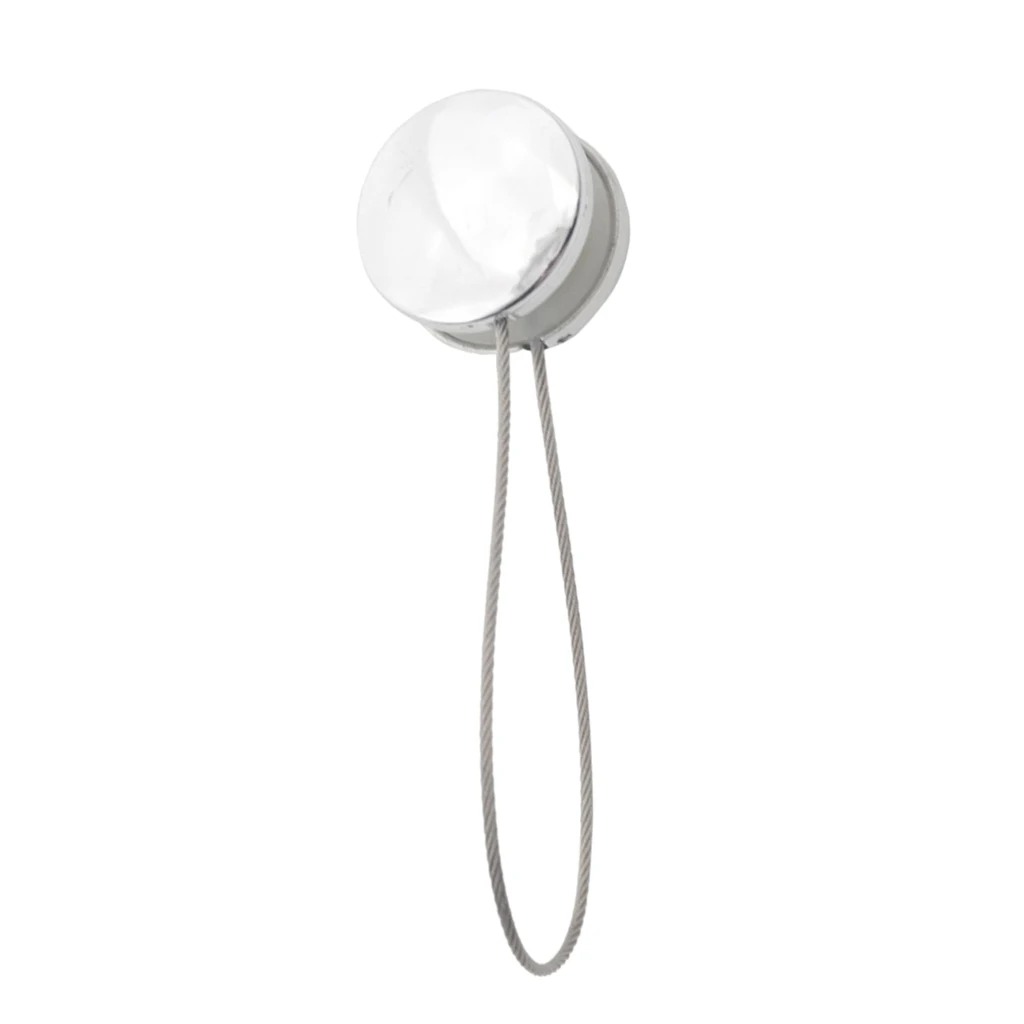 1 x MAGNETIC TIEBACKS VOILE NET CURTAINS Tie Backs Buckle Clips Silver Ball