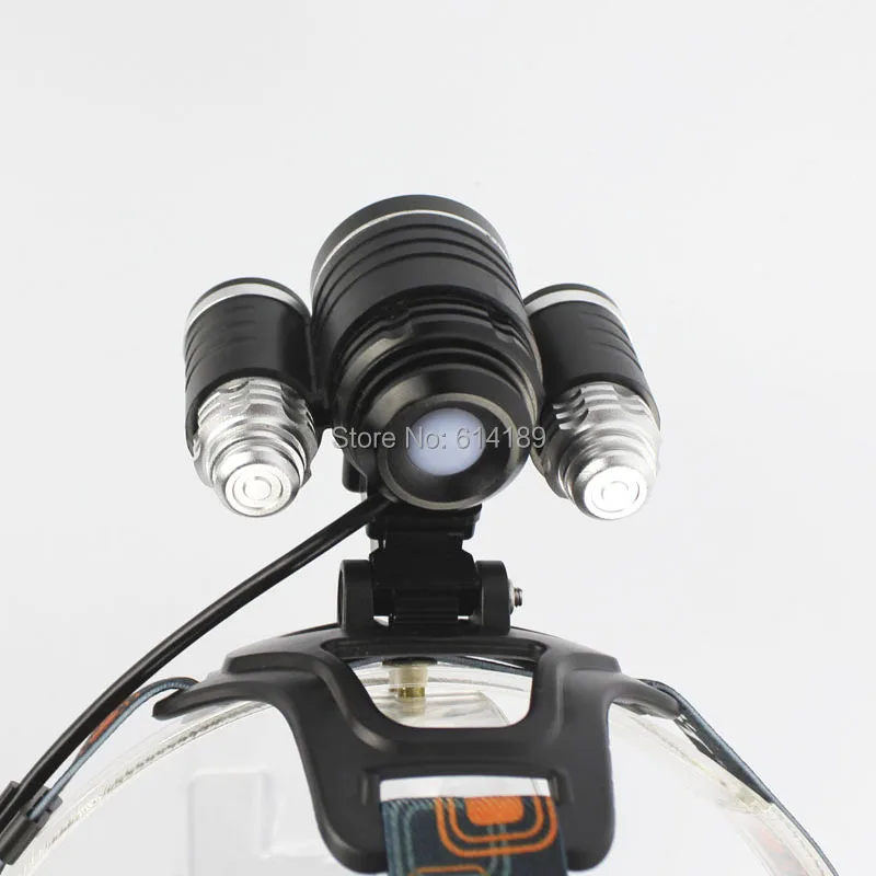 BORUIT RJ 1155 3xcree XML T6 4000 люмен 4 режимный USB Перезаряжаемый светодиодный налобный