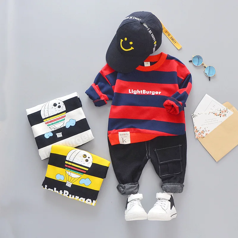  Infant Clothing 2019 Spring Baby Boys Clothes Set T-shirt+Jeans Pants 2pcs Outfits Kids Costume Bab