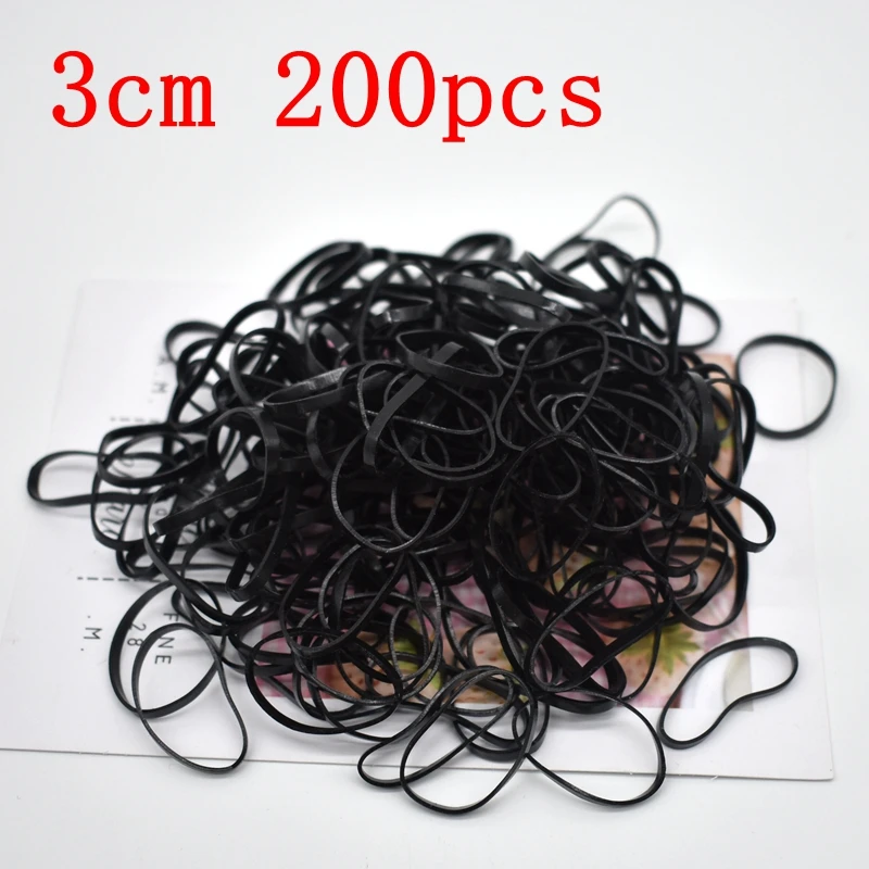 100-1000 pcs kids hair rope Hair Accessories Scrunchy Elastic Hair Bands Girls decorations Headbands Rubber Band hair scrunchies - Цвет: 21