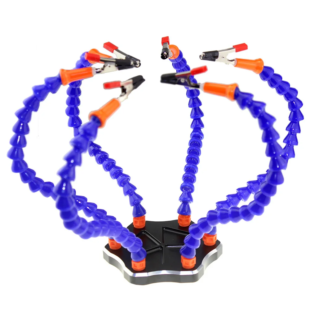 Multi Soldering Helping Hands Flexible Third Hand Tool with 6pcs