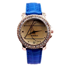 New designer watch geometry crystal dial lady elegance wristwatch 8 colors leather strap high quality quartz watch for women men