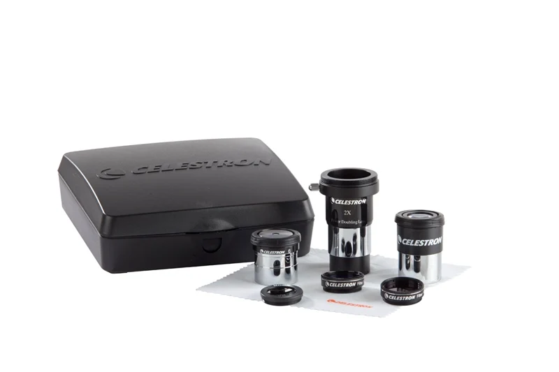 celestron  ASTROMASTER ACCESSORY KIT include 2X barlow lens 6 mm Ploss 15 mm Kellner Eyepiece  #25 #80A Filter  Moon Filter ► Photo 2/3