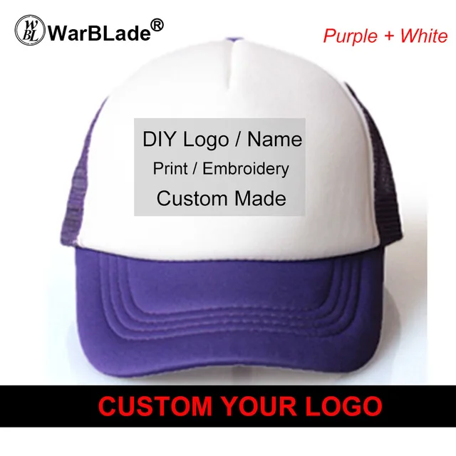 Warblade Custom Trucker Hat Flat Bill Visor Free Logo Men Women Summer Snapback Caps Sports Team Group Name Picture Print 10pcs Hatssnapback Aliexpress Warblade Custom Trucker Hat Flat Bill