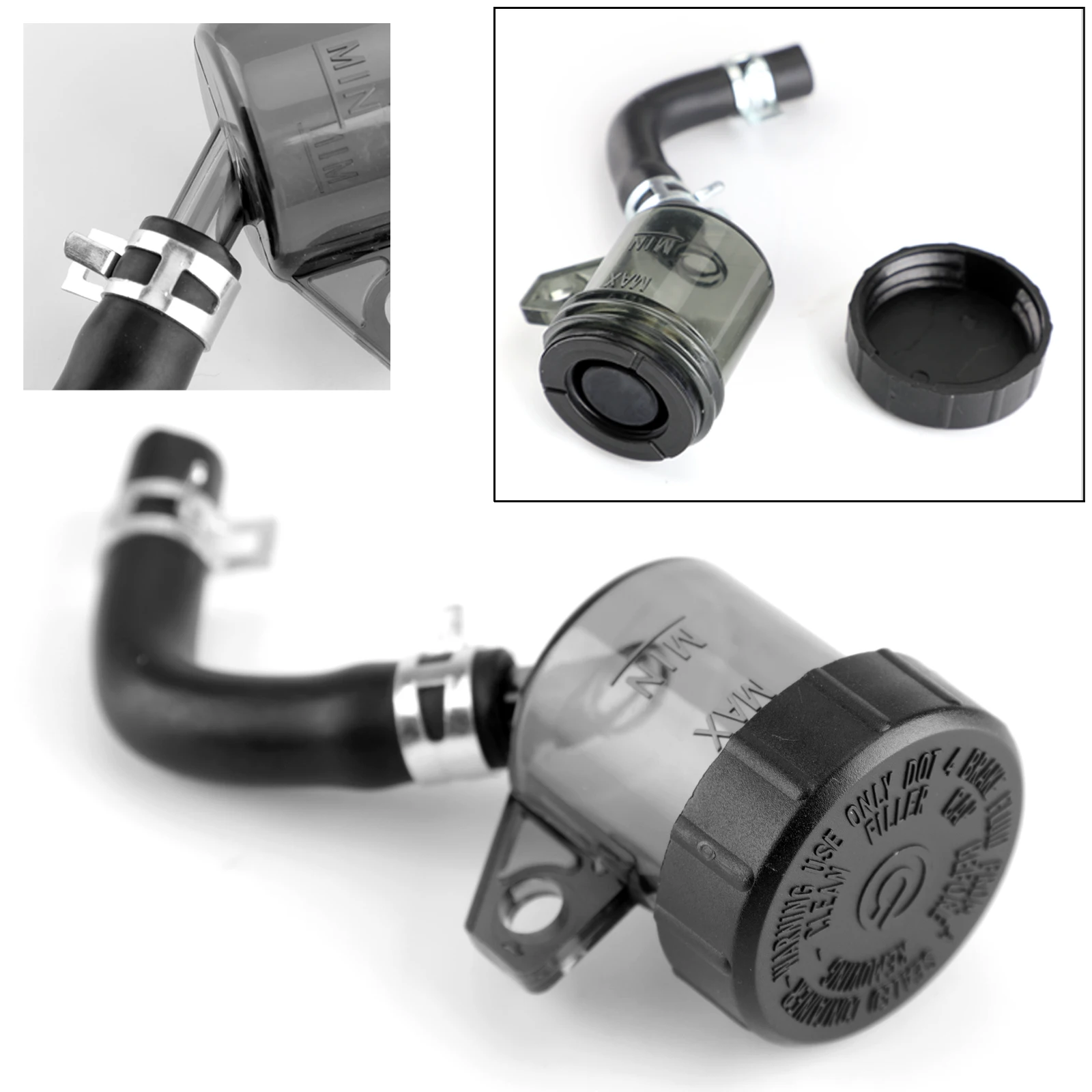 

Artudatech Universal Moto Rear Brake Clutch Master Cylinder Fluid Reservoir Oil Tank Cap
