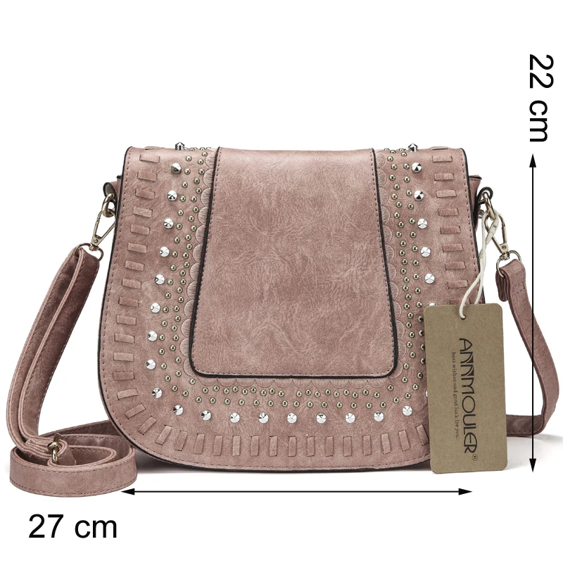 Annmouler, винтажная женская сумка на плечо, 4 вида цветов, сумка через плечо, искусственная кожа, кружева, цветок, сумка-мессенджер, дизайн, женская сумочка