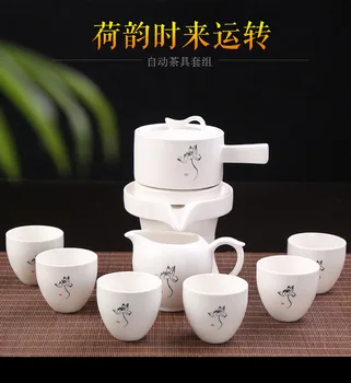 

4 types Chinese 10 Kung Fu tea set Gifts High-grade automatic tea maker be made by porcelain