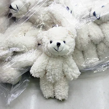 

12cm mini plush bear wedding gift decor stuffed dolls teddy kids gift bulk