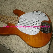 Бас гитары Brwon Пламя Топ 5 струн электрический бас Высокое качество