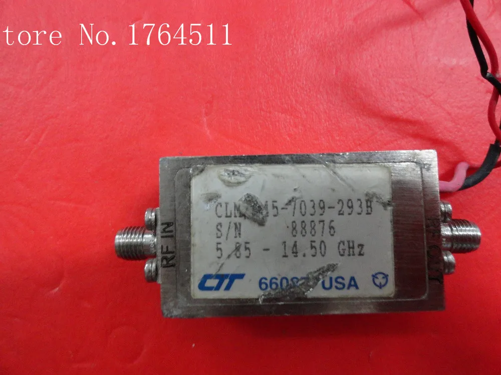 

[BELLA] CTT CLM/145-7035-293B 5.85-14.50GHZ 15V SMA supply amplifier