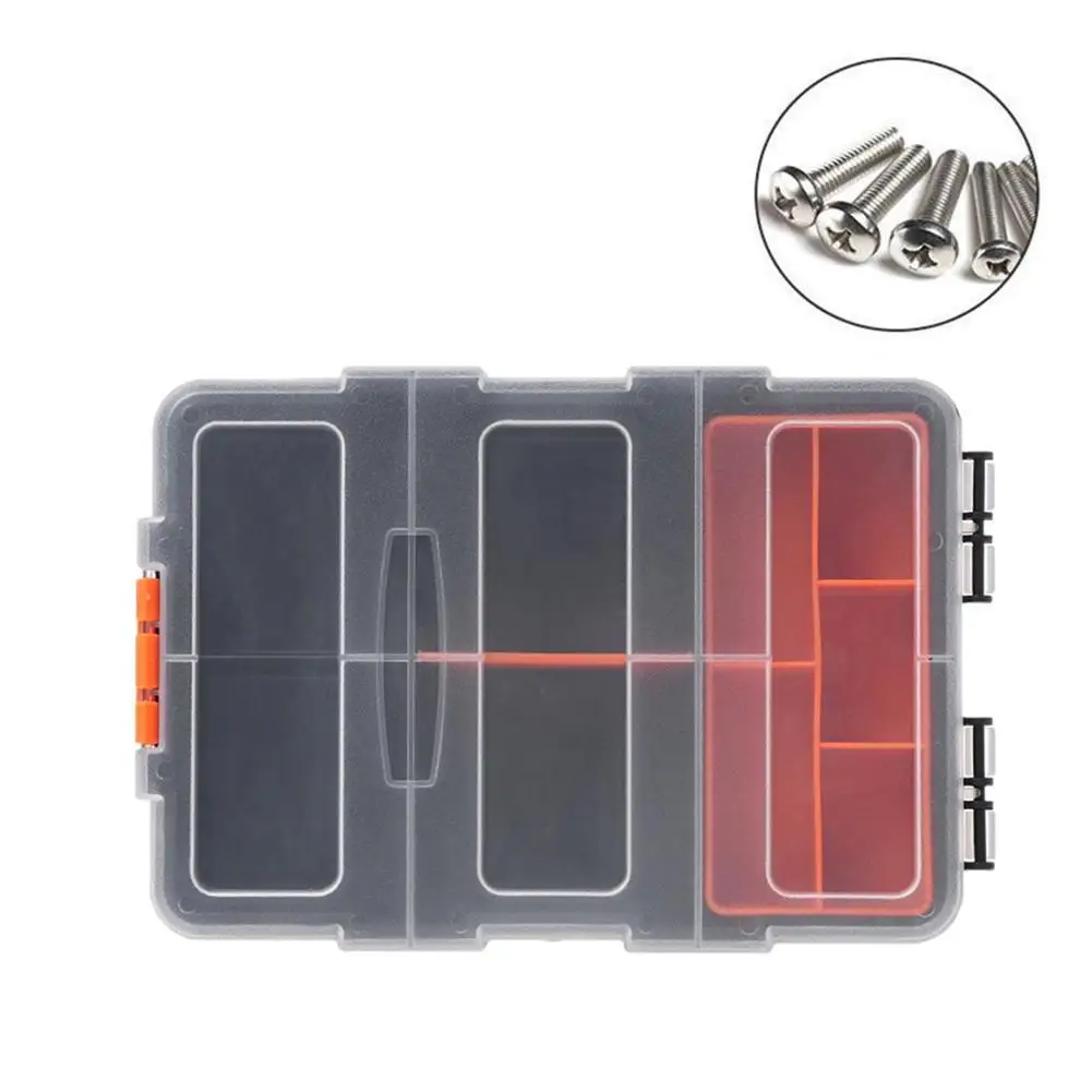 

tool box F-156 Portable Plastic Tool Parts Storage Box Suitcase electrician tool box Suitcase Case Holder For Storage Tools