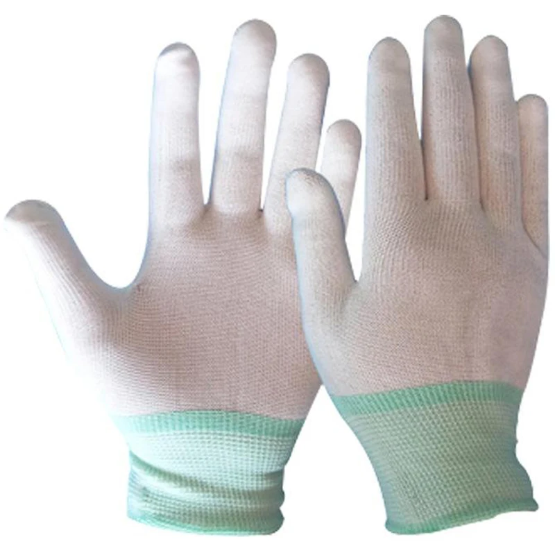 12 пара/лот антистатические перчатки нейлон безопасности вырезать устойчивостью перчатки 24 см нескользящей изоляции износостойкие