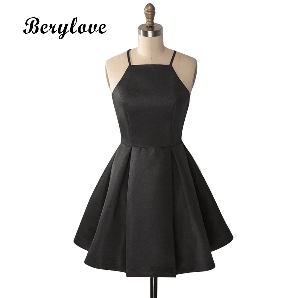 black mini homecoming dresses