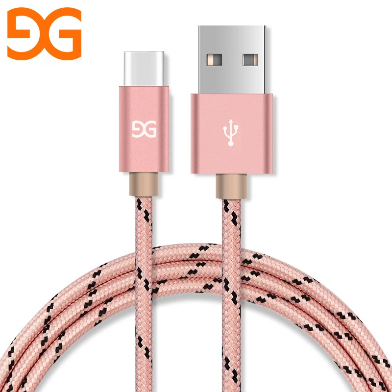 Нейлоновый usb кабель GUSGU Type C для Xiaomi быстрой зарядки Samsung HUAWEI HTC Дата Nexus OnePlus