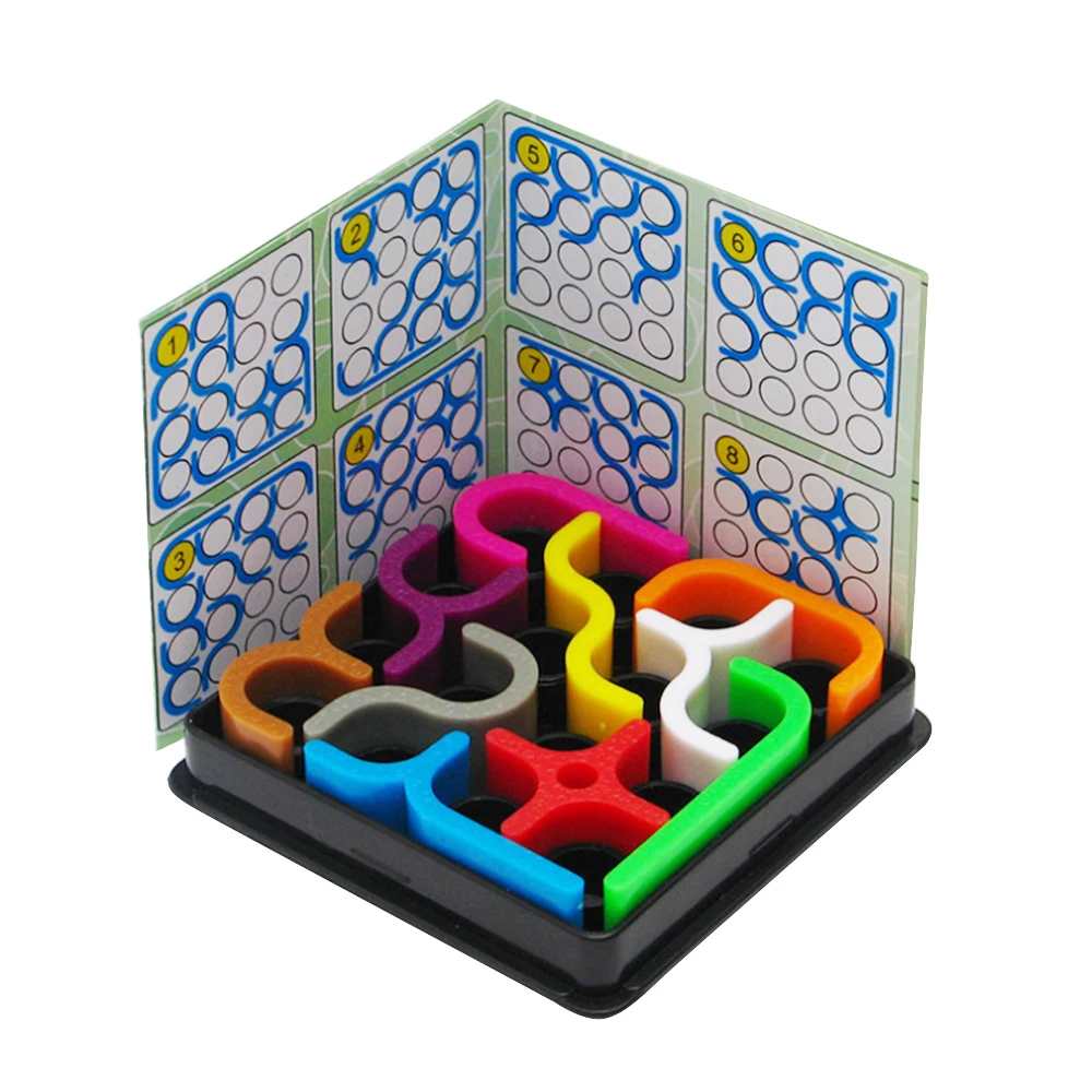 Creative Early Education Curves Puzzle Toys Children Magical Intelligence Brain Develop Teaser Logic Game Funny Toys