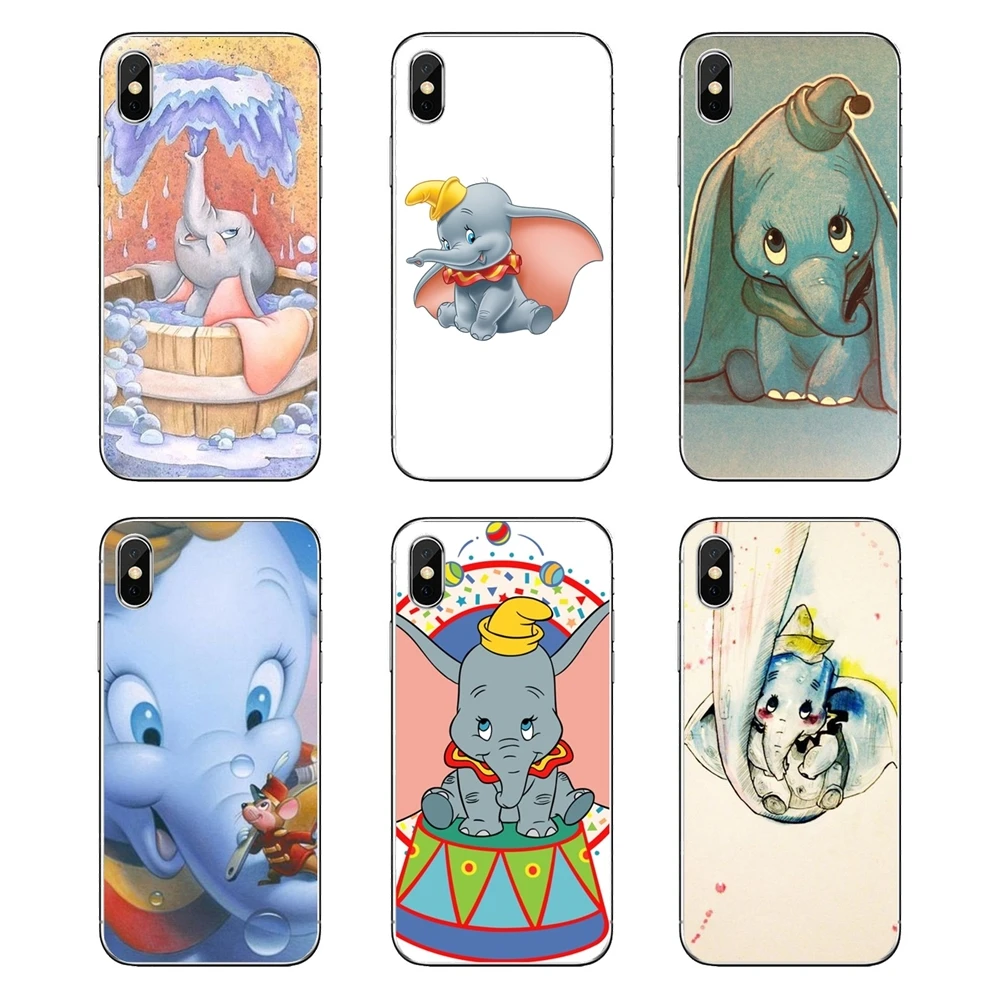 

dumbo Little Flying elephant Transparent Soft Shell Covers For LG G7 Q6 Q7 Q8 Q9 V30 X Power 2 3 For OnePlus 3T 5T 6T