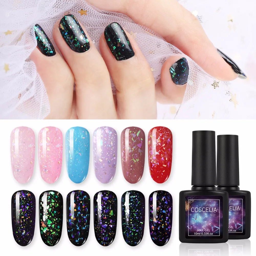 

COSCELIA 8ML/10ML Nail Polish Gel Polish UV Gel Manicure Set Nail Polish Soak Off Semi Permanent Polish Salon Nail Paint Varnish