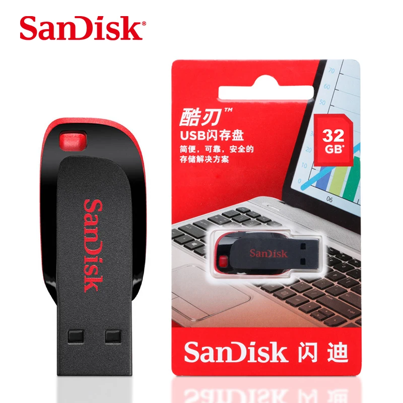 USB флеш-накопитель sandisk CZ50, 8 ГБ, 16 ГБ, 32 ГБ, флеш-накопитель, 64 ГБ, 128 ГБ, память, usb флешка, флешка, cle, usb 2,0, ключ, флэш-диск