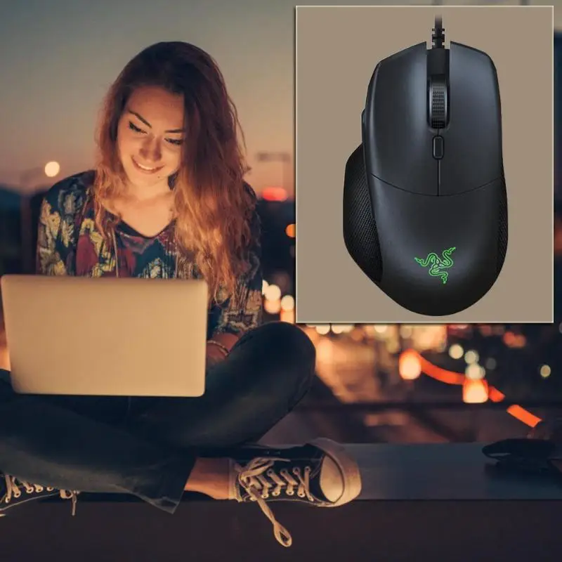 Razer Basilisk 7 программируемых клавиш USB Проводная игровая мышь 5G Оптический сенсор 16000 dpi съемный dpi сцепление эргономичные Игровые мыши