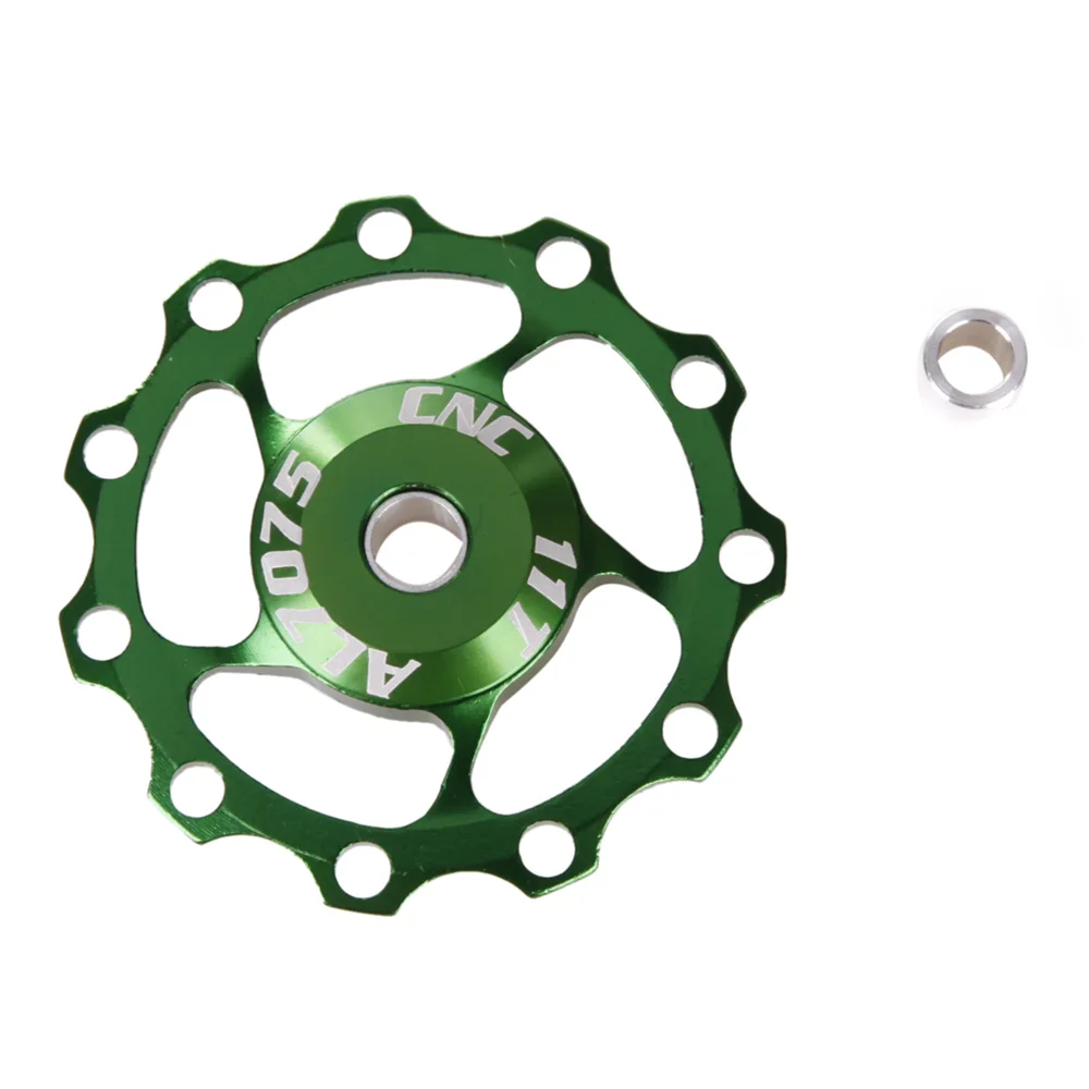 11T Aluminum Alloy Bicycle Rear Derailleur Jockey Wheel Road MTB Bike Guide Roller Idler Pulley