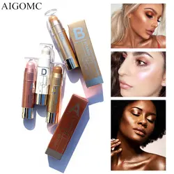 AIGOMC 4 цветной Хайлайтер для лица корректоры для лица бронзаторы ручка косметического 3D макияж корректор Контурный карандаш TSLM1
