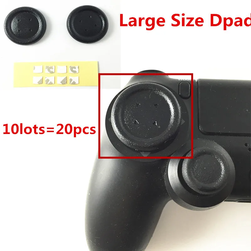 20pcs PS Flat Button Round D Pad Cross Button Direction Key caps Covers