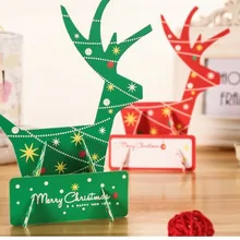 3D Рождество олень световой поздравительная открытка открытки ручной работы открытка на день рождения Дня благодарения открытка