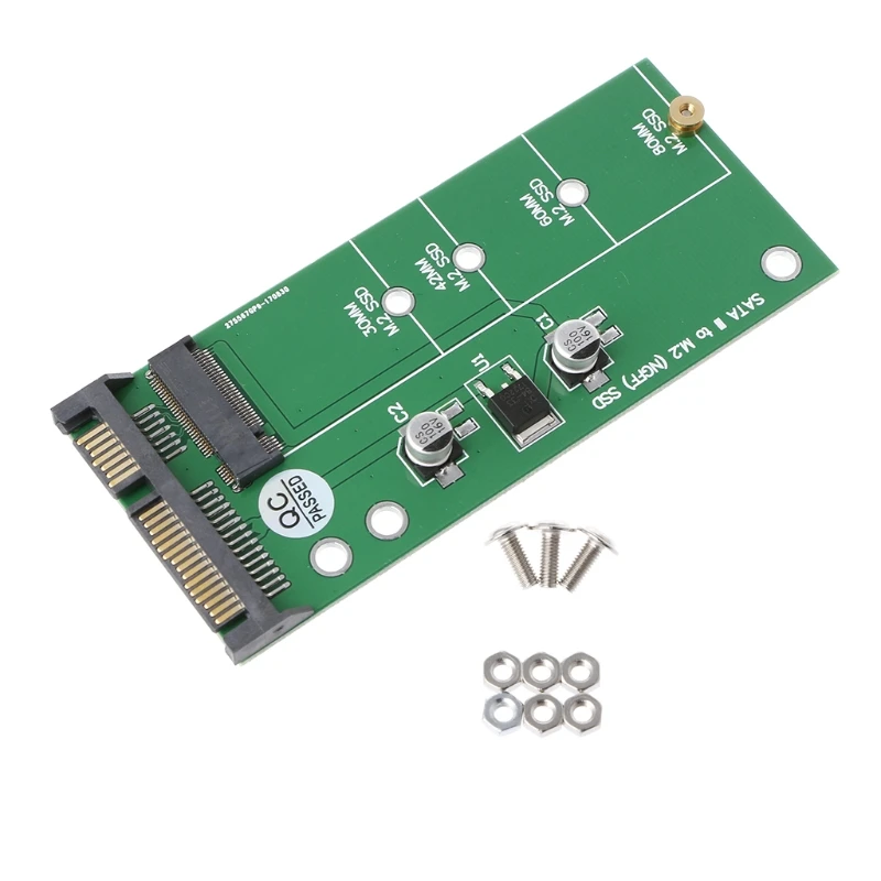 

NGFF ( M2 ) SSD to 2.5" SATA Adapter M.2 NGFF SSD to SATA3 Convert Card For 30/42/60/80mm M.2 SSD Hard Drive