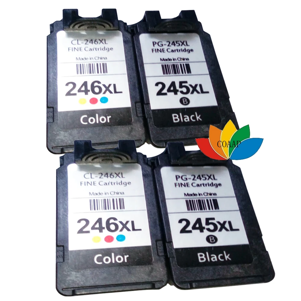 4 Compatible Canon 245 246 PG 245XL CL 246XL cartucho de tinta para Canon  PIXMA iP2820 iP2850 MG2420 MG2450 MG2520 MG2550 MG2920|ink cartridge|ink cartridge  for canoncartridge for canon - AliExpress