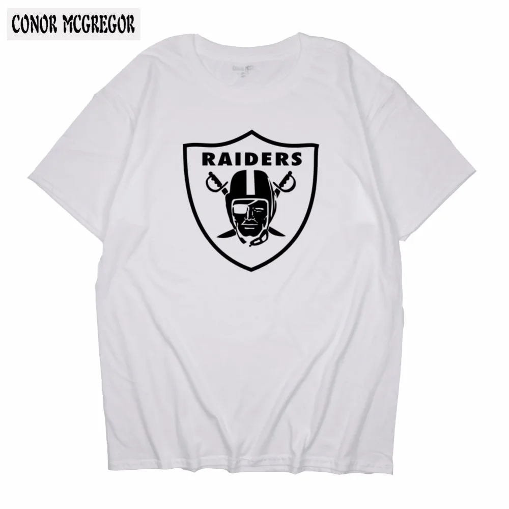 CONOR MCGREGOR горячая распродажа мужские женские футболки с коротким рукавом Raiders классические футболки повседневные Заказные уникальные дизайнерские футболки